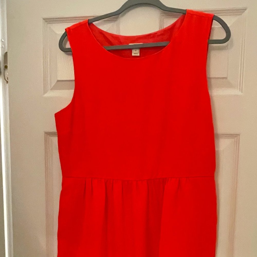 Coral J Crew Pocket Dress